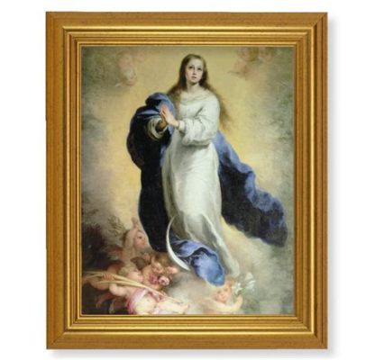 The Immaculate Conception: Golden Radiance and Ethereal Majesty